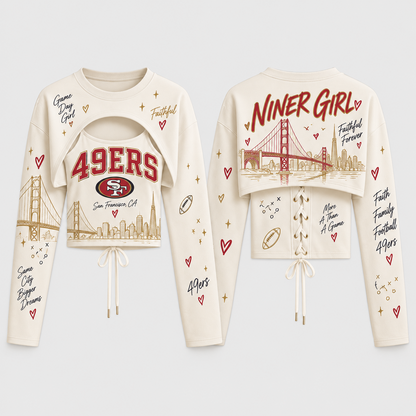 SF "Niner Girl" Shrug Cami - Printed