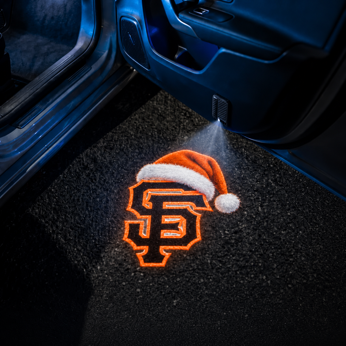 TeamBeam™ Christmas Baseball Car Door Projector Lights