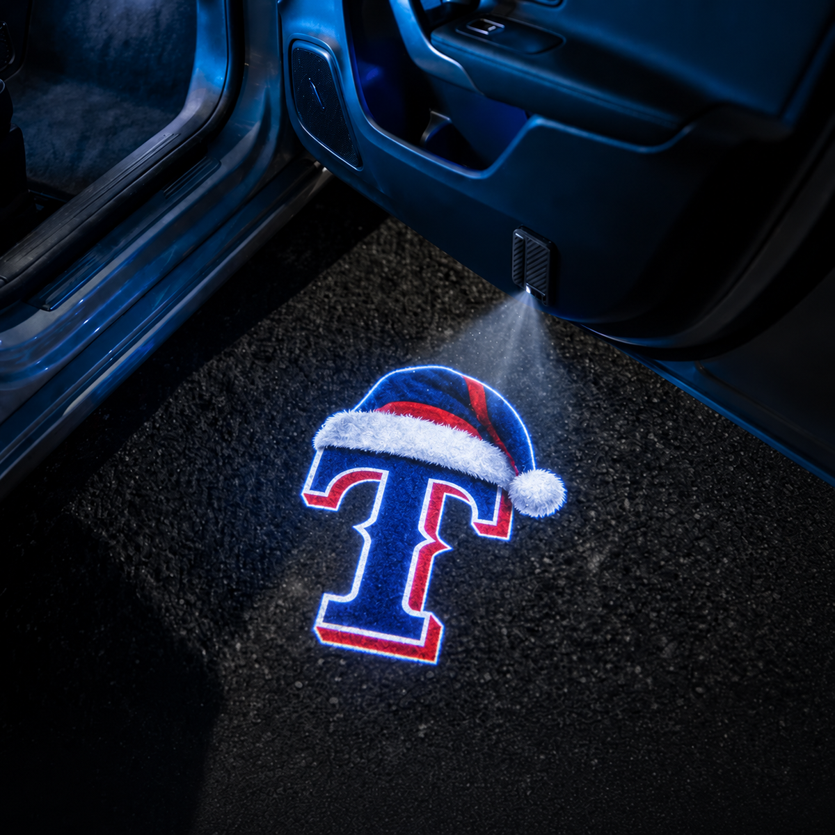 TeamBeam™ Christmas Baseball Car Door Projector Lights