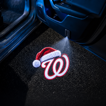TeamBeam™ Christmas Baseball Car Door Projector Lights