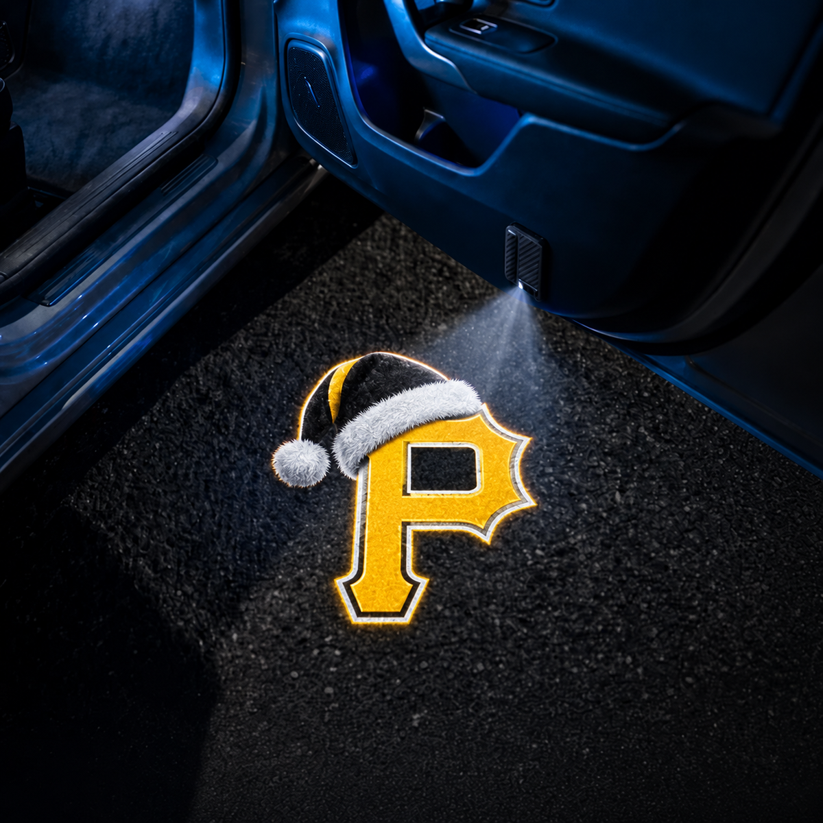 TeamBeam™ Christmas Baseball Car Door Projector Lights