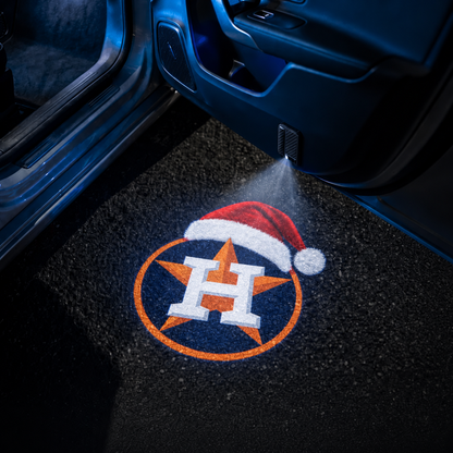 TeamBeam™ Christmas Baseball Car Door Projector Lights