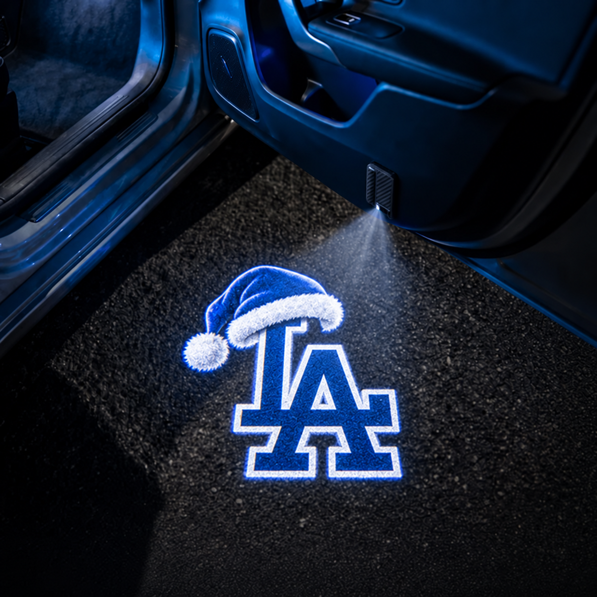 TeamBeam™ Christmas Baseball Car Door Projector Lights