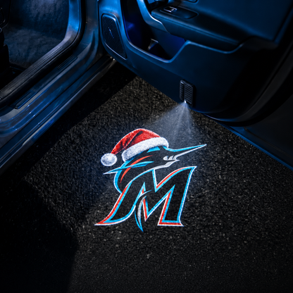 TeamBeam™ Christmas Baseball Car Door Projector Lights