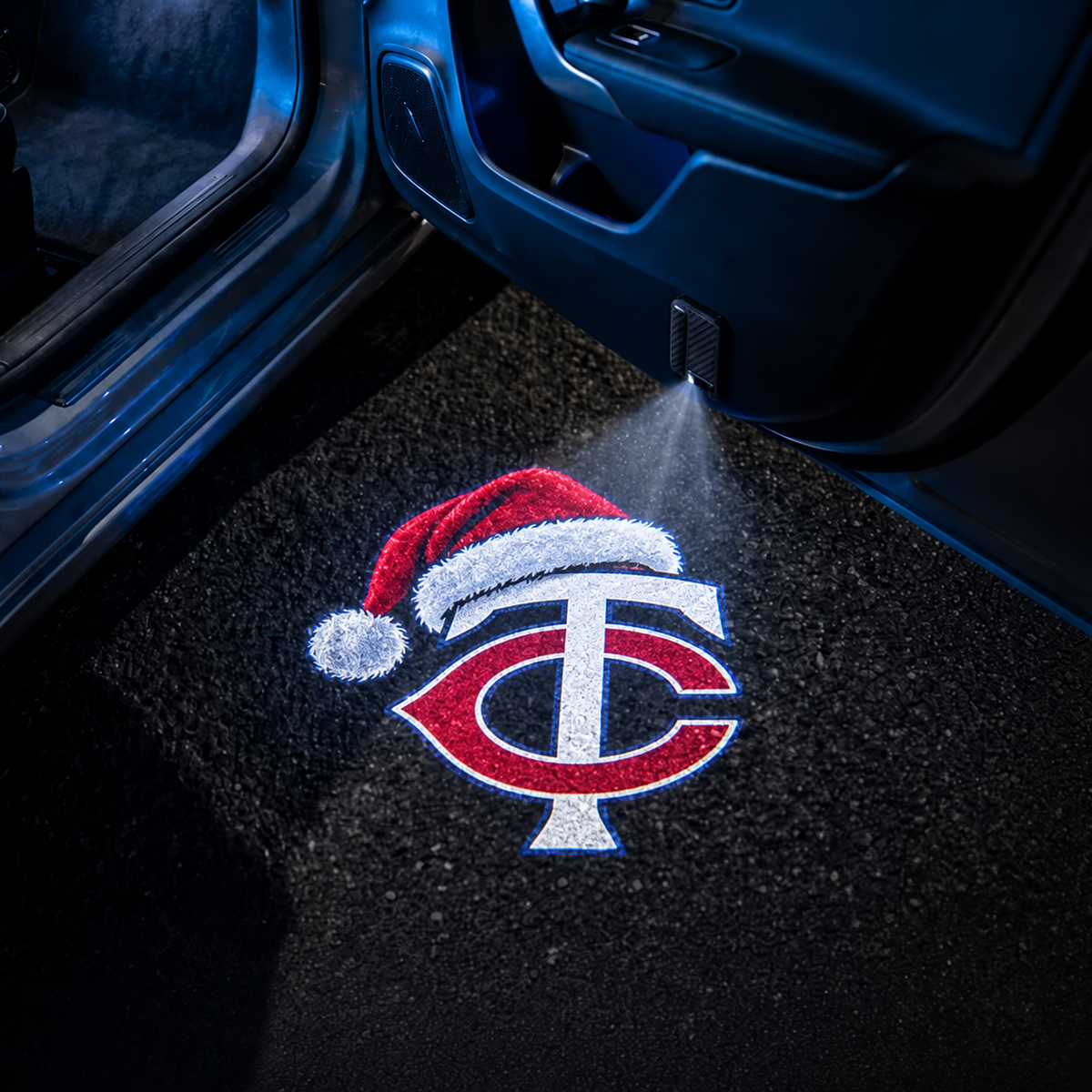 TeamBeam™ Christmas Baseball Car Door Projector Lights