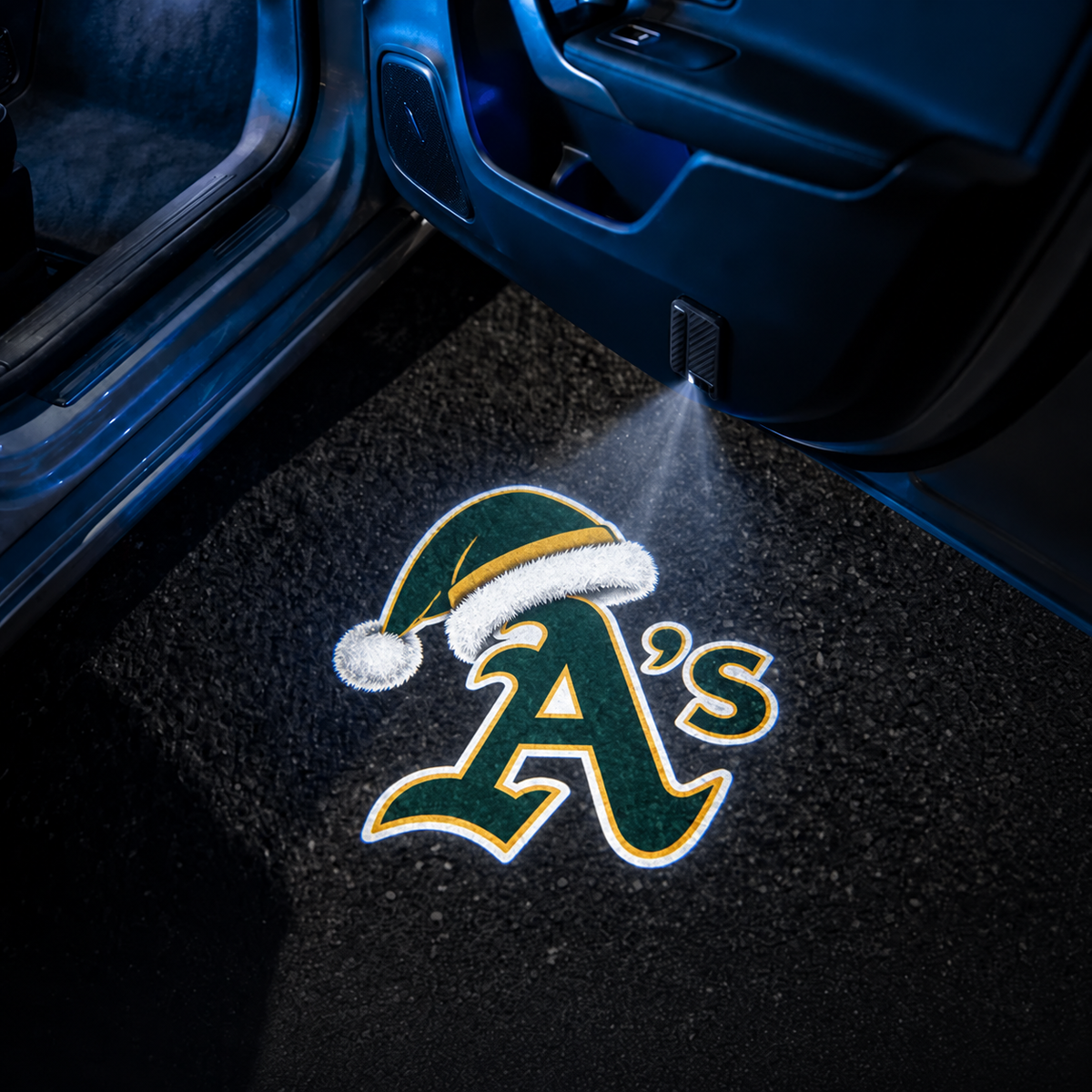 TeamBeam™ Christmas Baseball Car Door Projector Lights