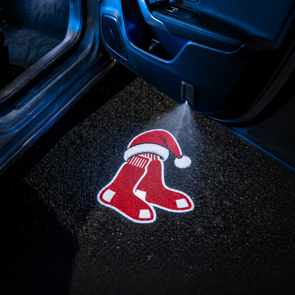 TeamBeam™ Christmas Baseball Car Door Projector Lights