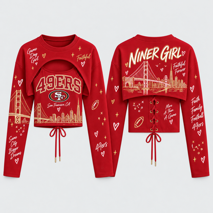 SF "Niner Girl" Shrug Cami - Printed