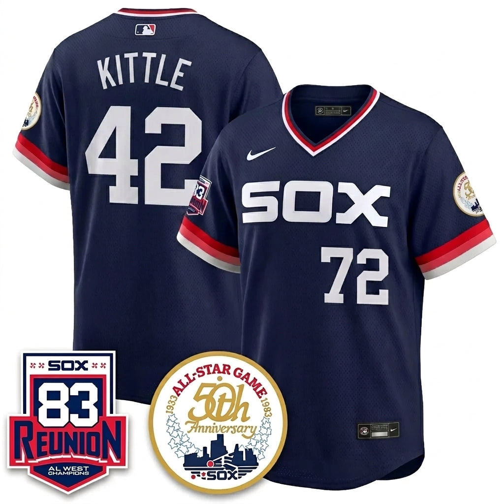 CWS Reunion Al West Champions Vapor Jersey - Stitched (4)