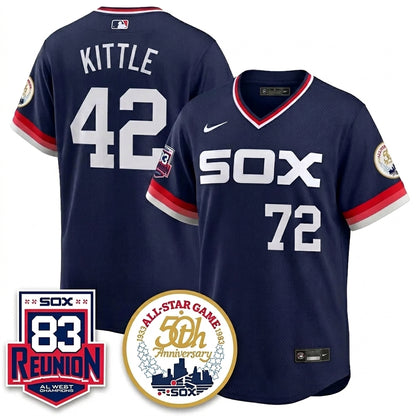 CWS Reunion Al West Champions Vapor Jersey - Stitched (4)