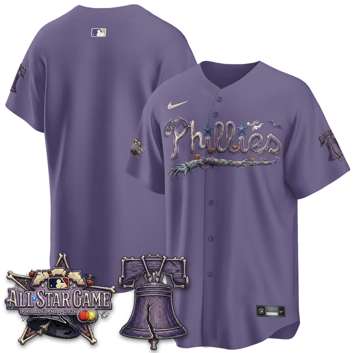 Philadelphia Phillies Nightmare Edition Vapor Jersey - Printed