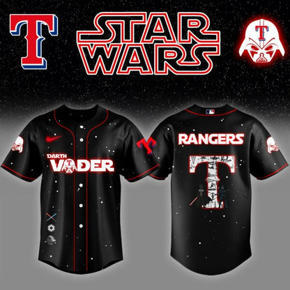 .Texas Rangers x Stars Wars Darth Vader Night Baseball Jersey Editions Limited v2