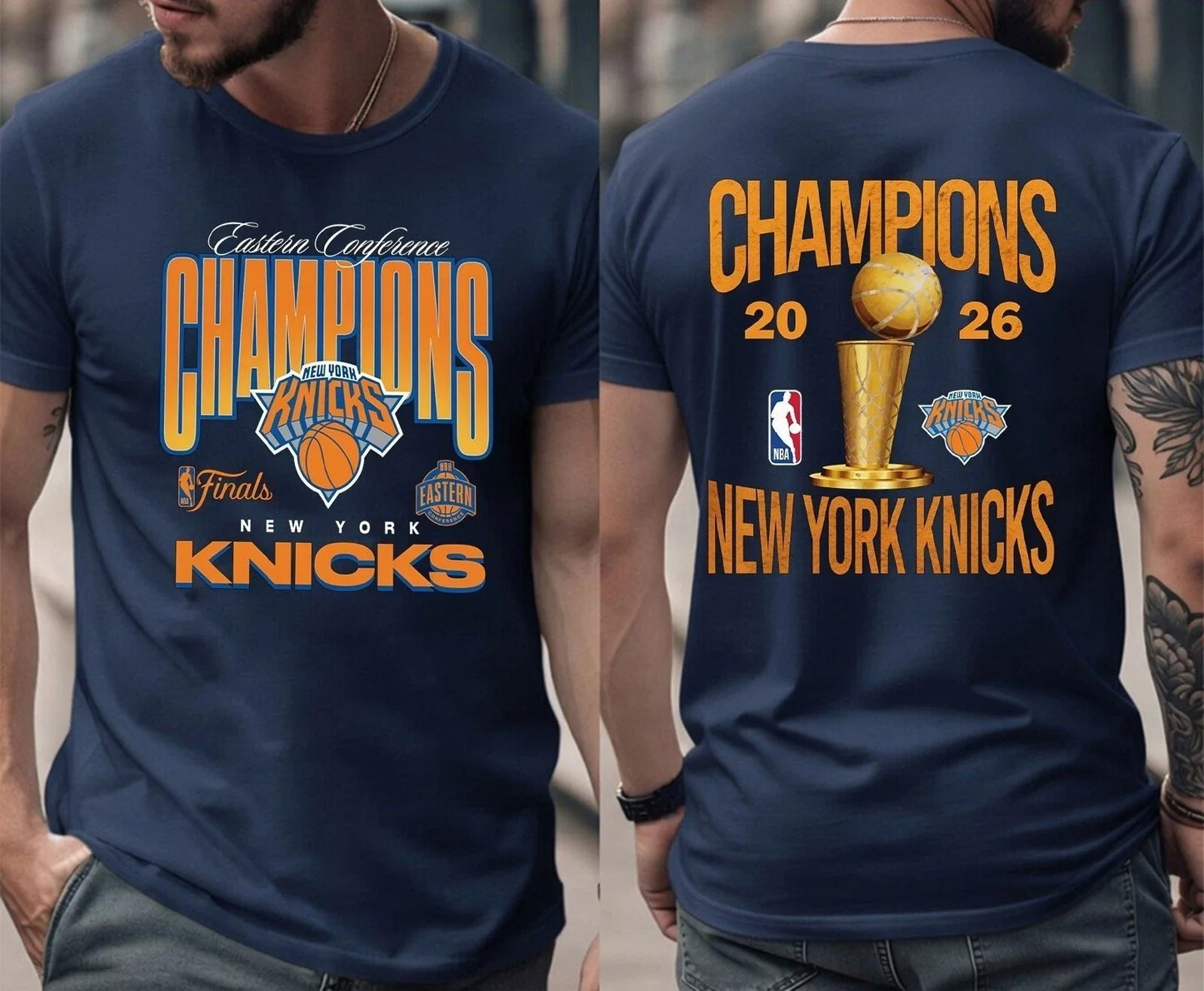 NYK 2026 NBA Finals Printed T-Shirt V3