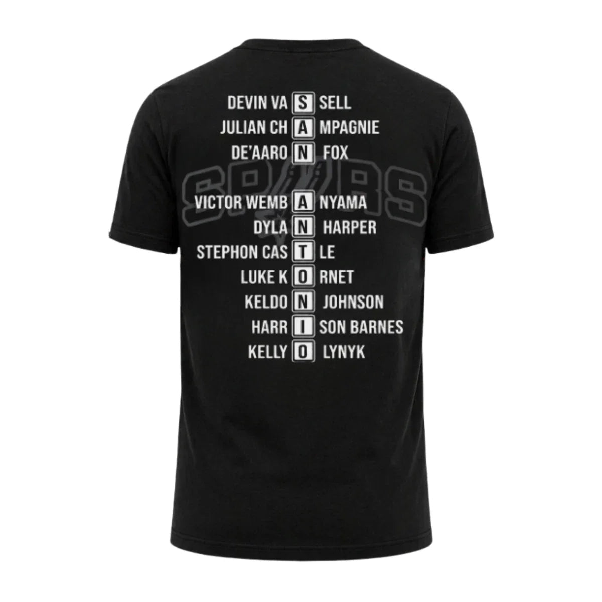 SAS 2026 Western Conference Champions Black Printed T-Shirt