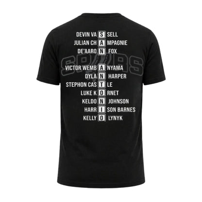 SAS 2026 Western Conference Champions Black Printed T-Shirt