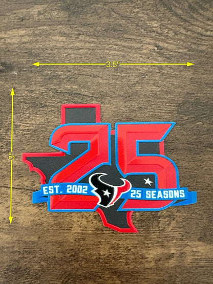 HOU 25th Anniversary Patch - Stitched