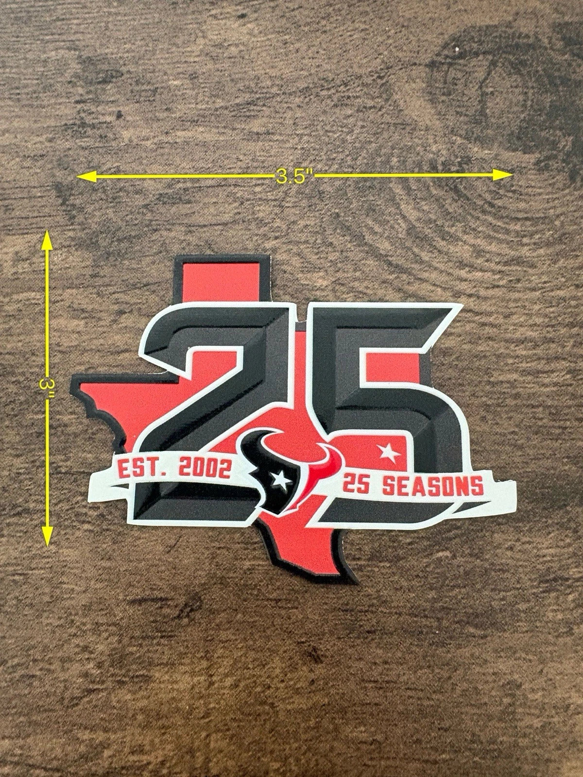 HOU 25th Anniversary Patch - Stitched