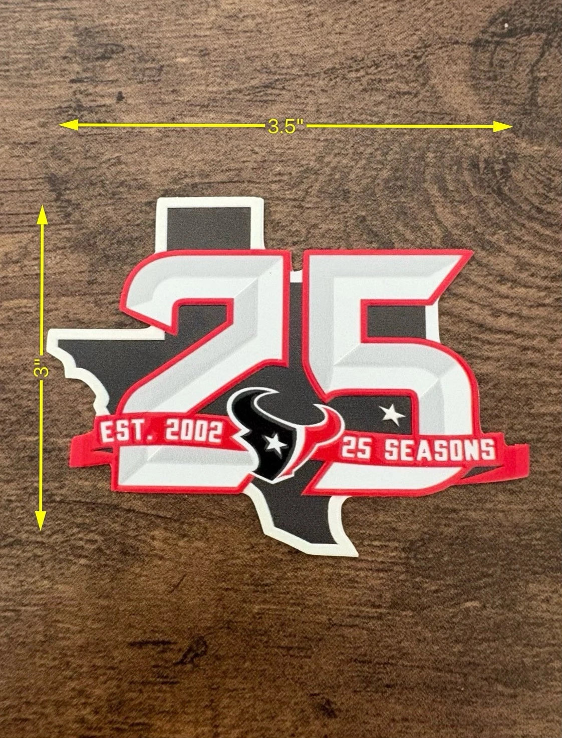 HOU 25th Anniversary Patch - Stitched