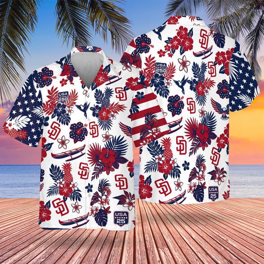 SD Special Semiquincentennial Hawaiian Design Button Shirt V2