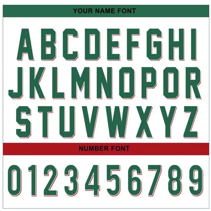 CUSTOM WHITE-GREEN MEXICO BASEBALL JERSEY - EMBROIDERED