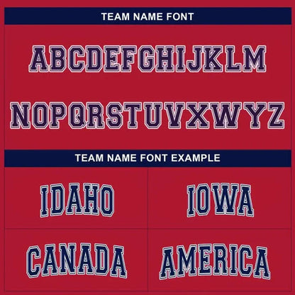 CUSTOM RED ROYAL HELMET FOOTBALL BASEBALL JERSEY - EMBROIDERED