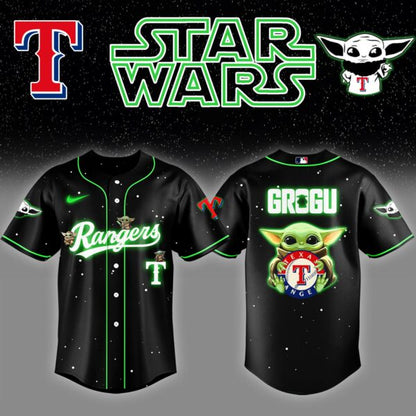 .Texas Rangers x Stars Wars Grogu Night Baseball Jersey Editions Limited v3