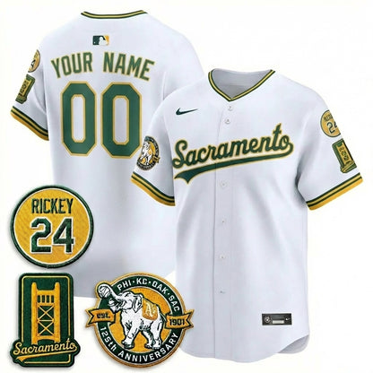 OAK 2026 Alternate Sacramento - Celebrating 125 Years -  Limited Custom Vapor Jersey - All Stitched