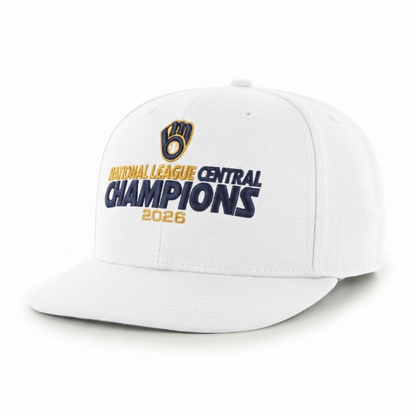 MIL 2026 NL Central Division Champions Snapback Cap - Embroidered V2