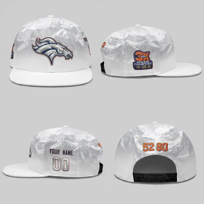 DEN Fan Gear Mile High Edition Personalized Snapback Cap - Printed